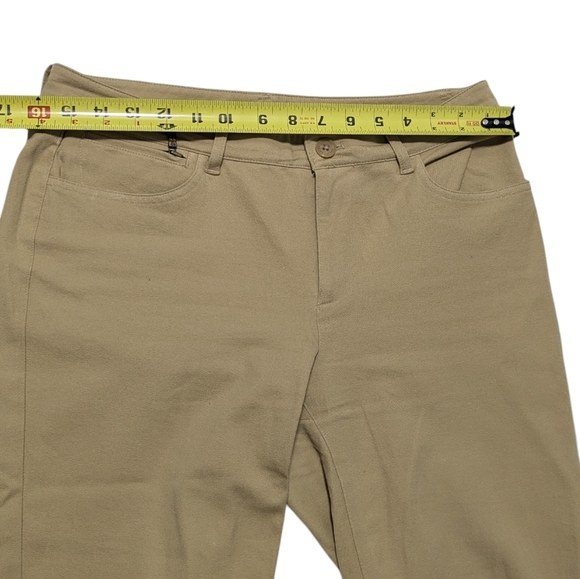 Ralph Lauren Tan Stretch Jeans | Size 6 | Medium Rise - Picture 7 of 11